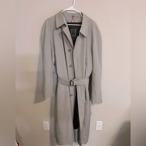 Christian Dior Monsieur Car Trench Coat Mens 42 long (tall) Removable Wool Liner